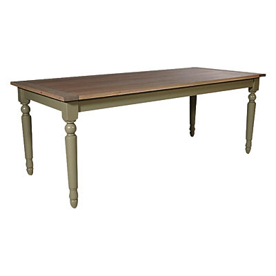 Neptune Suffolk 8-Seater Rectangular Seasoned Oak Dining Table, Honed Slate